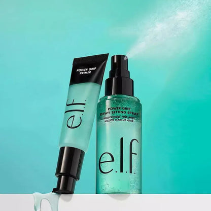 e.l.f. Power Grip Primer + Spray Fijador Dewy – Hidratación y Larga Duración